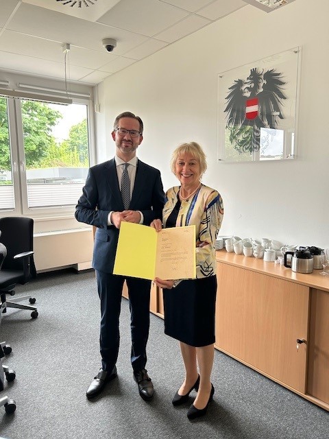 Präsident Dr. Unger und Dr. Woschank