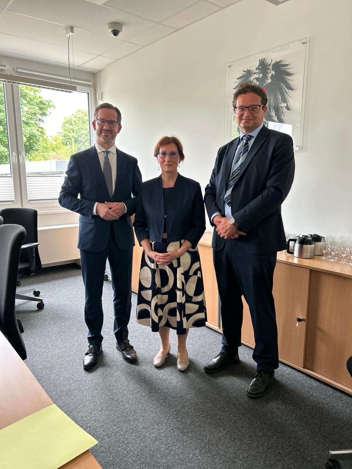 Präsident Dr. Unger, Mag. Pretis-Pösinger und Mag. Bernhard Lang